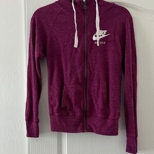 Nike Maroon Full-Zip Hoodie